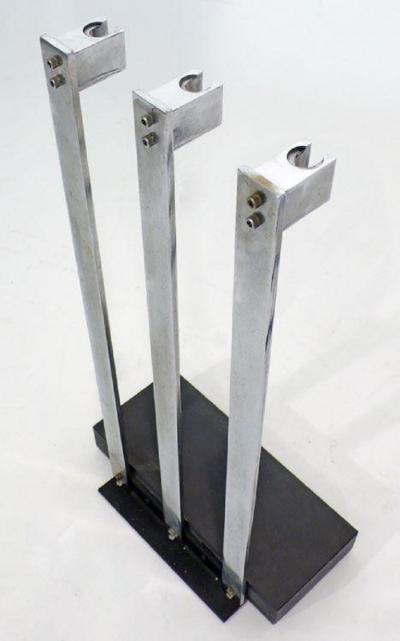 Italian Chrome Plated Fireplace Tool Set