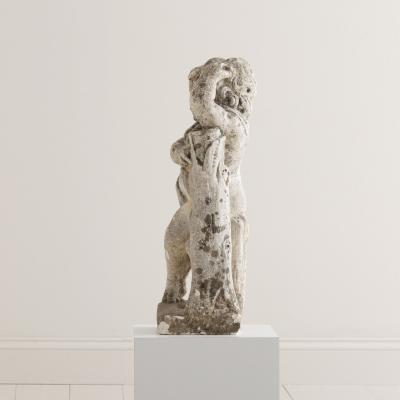 Italian Concrete Garden Cherub Statue