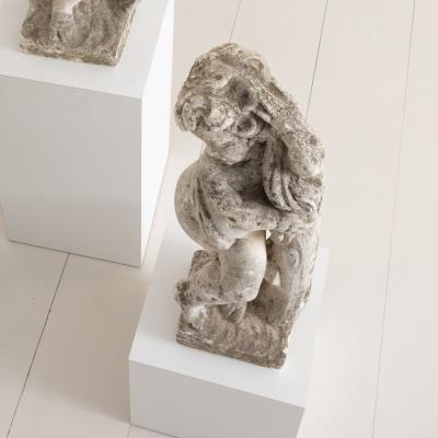Italian Concrete Garden Cherub Statue