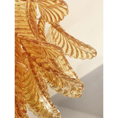 Italian Contemporary Italian Amber Felci Murano Glass Wall Light
