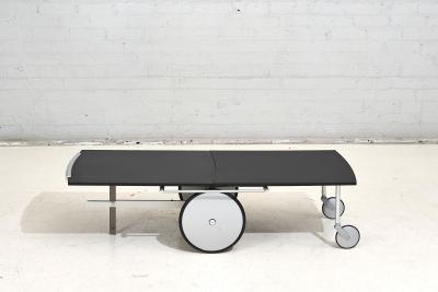 Italian Convertible Bar Cart Coffee Table Raul Barbieri for Ycami 1990