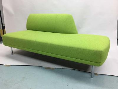 Italian Design Mid Century Modern Style Moss Green Sofa Love Seat and Bench