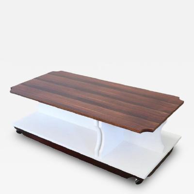 Italian Design Wooden Coffee Table 1970s RESTORED