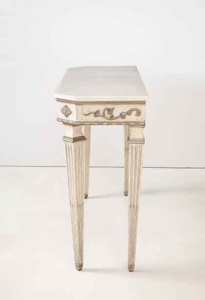 Italian Directoire Carved and Painted Console Table circa 1810