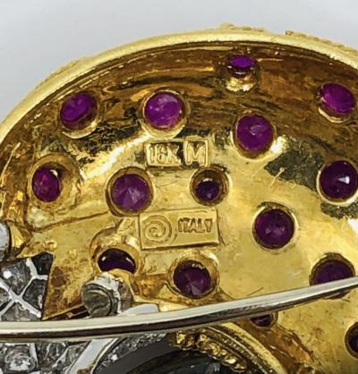 Italian Dragan Brooch