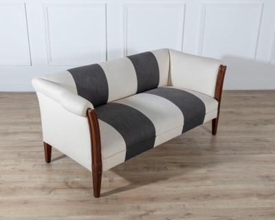 Italian Early 19th Century Mahogany Sofa with Bronze Mounts