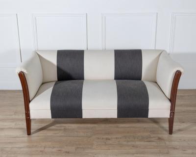 Italian Early 19th Century Mahogany Sofa with Bronze Mounts