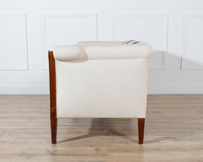 Italian Early 19th Century Mahogany Sofa with Bronze Mounts