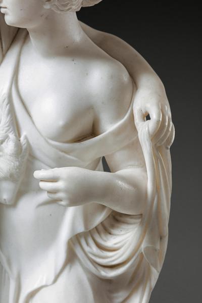 Italian Early 19th Century Marble Group of Bacchus and Ariadne After the Antique