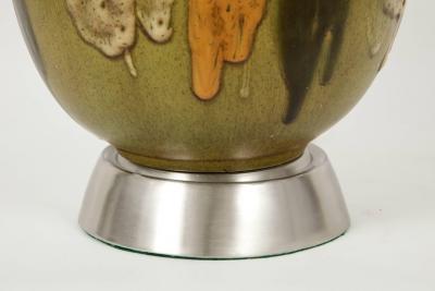Italian Earthtone Glazed Ceramic Lamps
