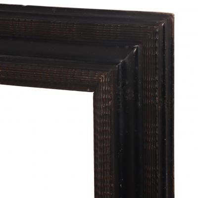 Italian Ebonized Wood Mirror in the Dutch Style C 1940