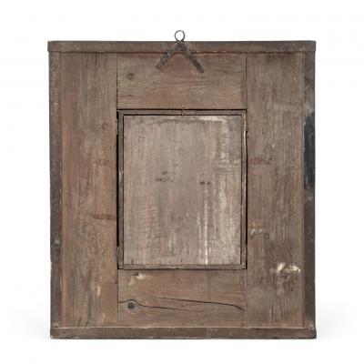 Italian Ebonized and Giltwood Mirror