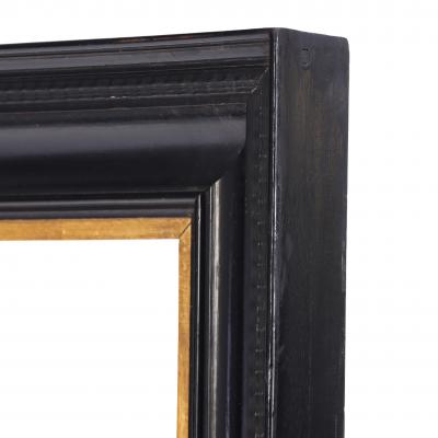 Italian Ebonized and Giltwood Picture or Mirror Frame C 1940 