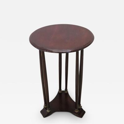 Italian Empire Style Beech Wood Round Pedestal Table