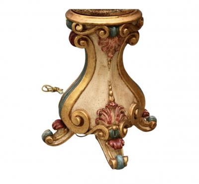 Italian Figural Standing Candelabra Floor Lamp Early 20th Century