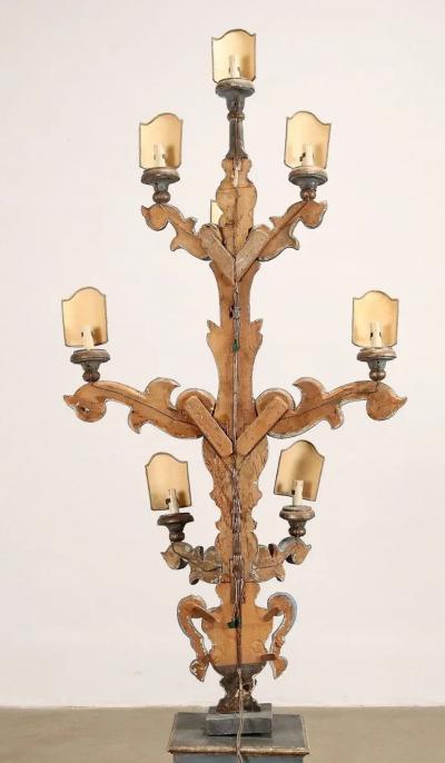 Italian Flat Back Candelabra Circa 1700