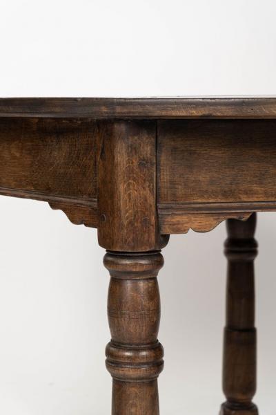 Italian Flip Top Marquetry Table