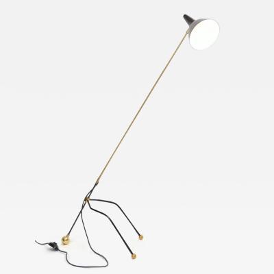 Italian Floor Lamp Adjustable Height with Articulated Shade
