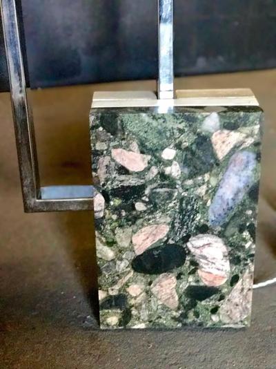 Italian Floor Lamp with Marble Base 1970s