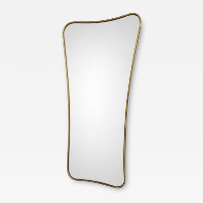 Italian Freeform Brass Wall Mirror