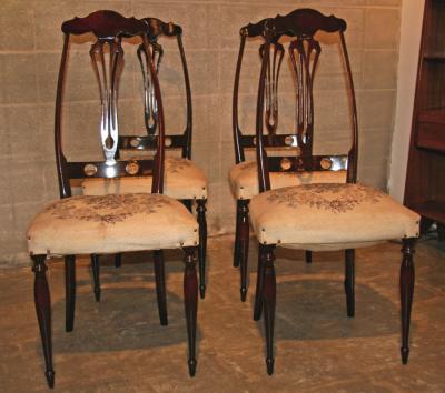Italian Game Table Chairs