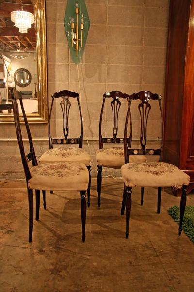 Italian Game Table Chairs
