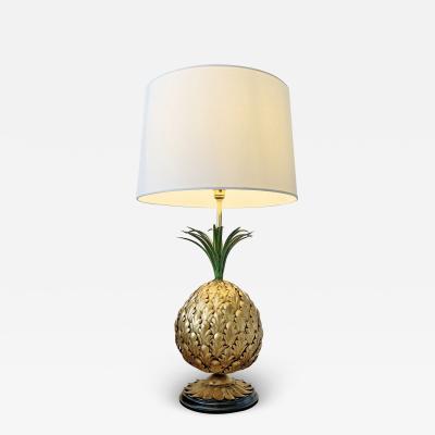 Italian Gilt Metal Pineapple Table Lamp 1950’s