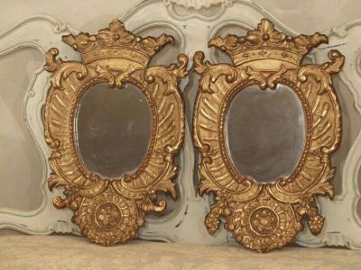 Italian Gilt Mirrors a Pair