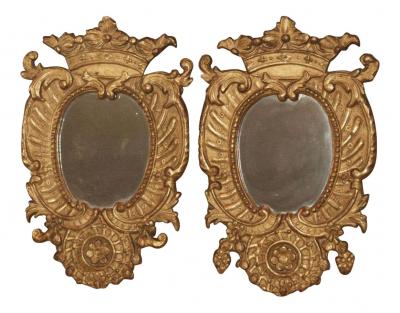 Italian Gilt Mirrors a Pair