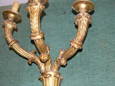 Italian Gilt Wood Wall Sconce