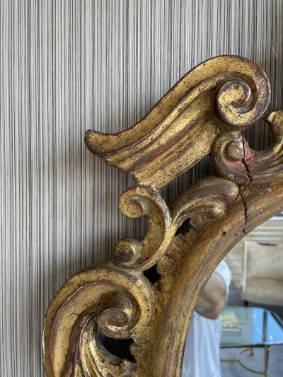 Italian Gilt Wood Wall or Console Mirror Pier Commode Mirror