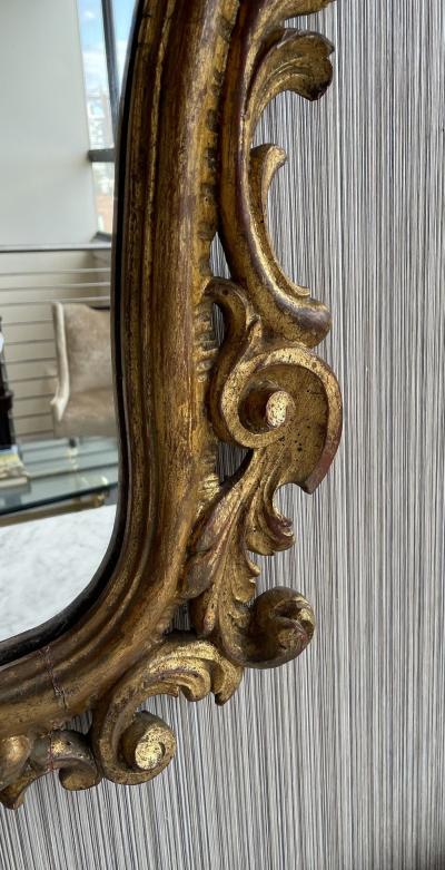 Italian Gilt Wood Wall or Console Mirror Pier Commode Mirror