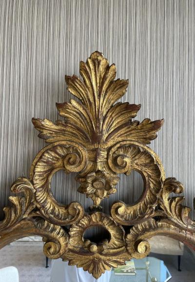 Italian Gilt Wood Wall or Console Mirror Pier Commode Mirror