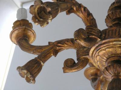 Italian Giltwood Chandelier
