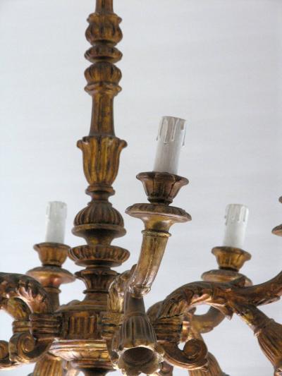 Italian Giltwood Chandelier