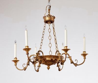 Italian Giltwood Chandelier