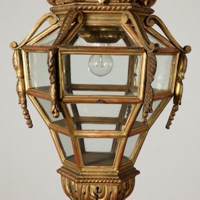 Italian Giltwood hall lantern