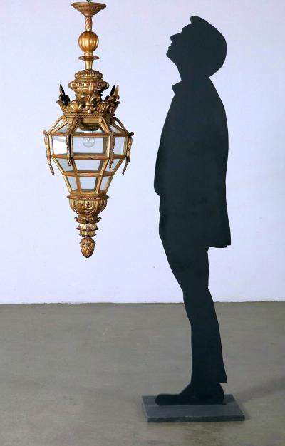 Italian Giltwood hall lantern