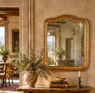 Italian Gilwood Mirror Circa 1800