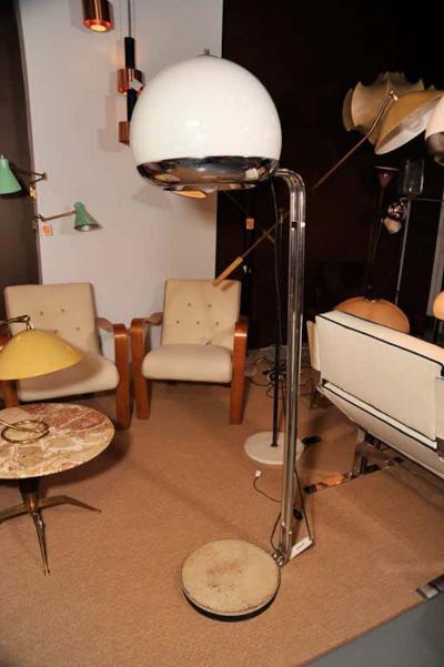 Italian Glass Floor Lamp