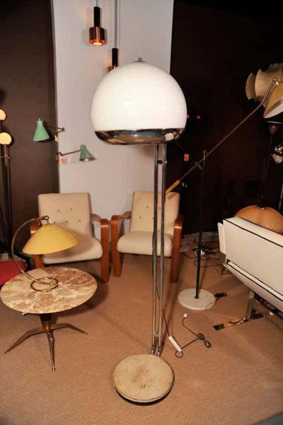 Italian Glass Floor Lamp