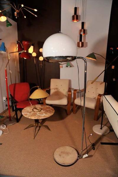 Italian Glass Floor Lamp