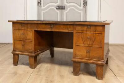 Italian Glass Top Desk 20th Century
