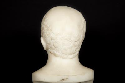 Italian Grand Tour Antique Marble Bust of Marcus Cicero 19th Century
