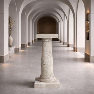 Italian Grand Tour Antique Marble Column Pedestal late 19th century