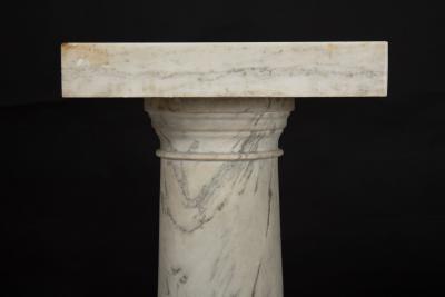 Italian Grand Tour Antique Marble Column Pedestal late 19th century