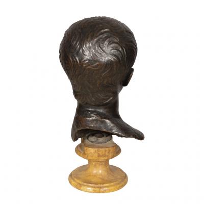Italian Grand Tour Bronze Bust of Caesar