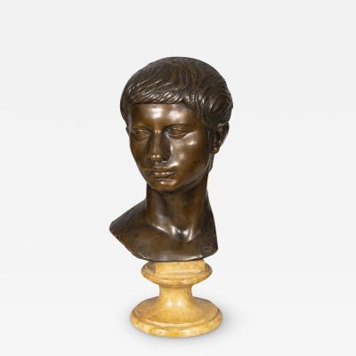 Italian Grand Tour Bronze Bust of Caesar
