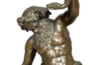 Italian Grand Tour Bronze Of Bacchus