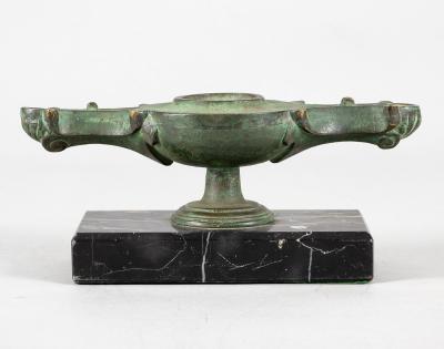 Italian Grand Tour Bronze Oil Lamp